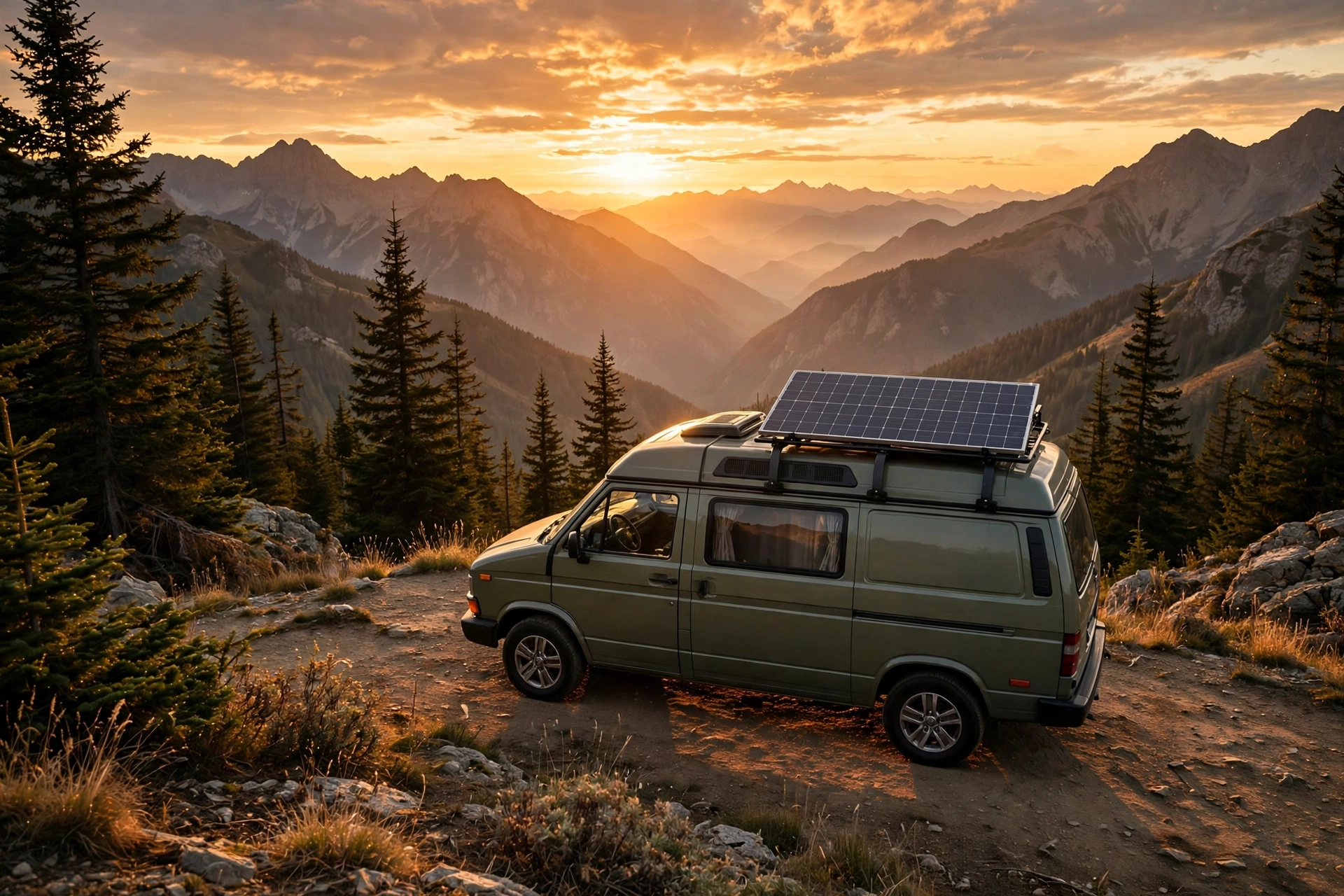 Furgoneta camper con paneles solares: cálculo del consumo energético diario y la batería necesaria
